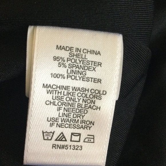 CeCe Black w/ Chevron Striped Pattern, Bell Sleeves, Small - Picture 8 of 8